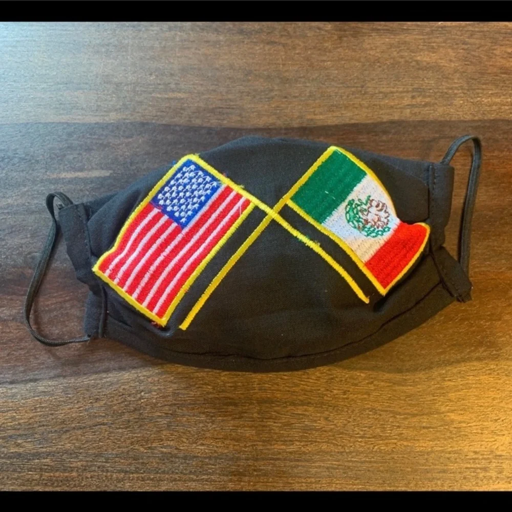 Facebook masks embroidered